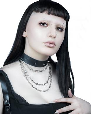 CHOKER Handmade Gothic Multi Chain Spike Style