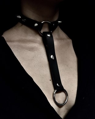 CHOKER Handmade Gothic Style Ring Spike Belt