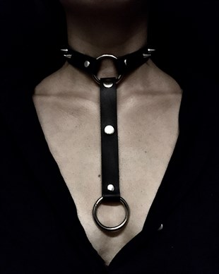 CHOKER Handmade Gothic Style Ring Spike Belt