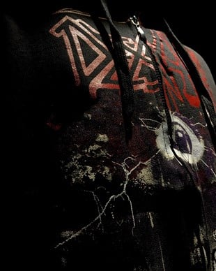 DEATH  Symbolic   Hoodie Sweatshirt Zip Up 