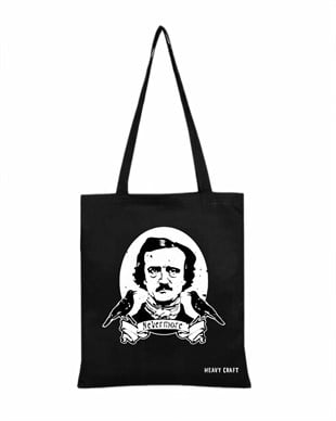 EDGAR ALLAN POE Nevermore Canvas Bag
