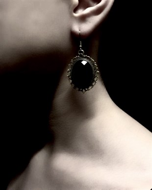 GOTHIC Choker Necklace Ring Hand Bracelet Earrings 