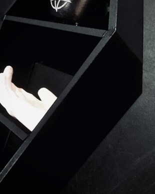 GOTHIC Black Coffin Shelf