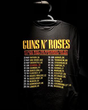 GUNS N ROSES Tour T-Shirt