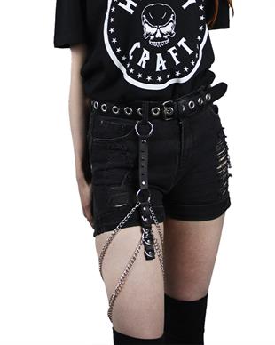LEG BELT Handmade Gothic Chained Leg Belt