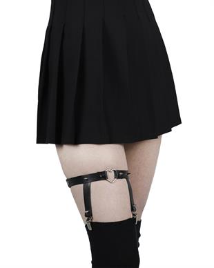 LEG BELT Handmade Gothic Heart Spike Garter