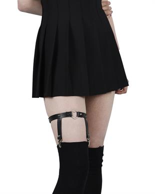 LEG BELT Handmade Gothic Heart Spike Garter