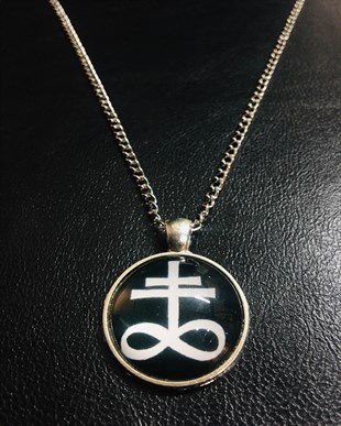 LEVIATHAN Cross Glass Necklace