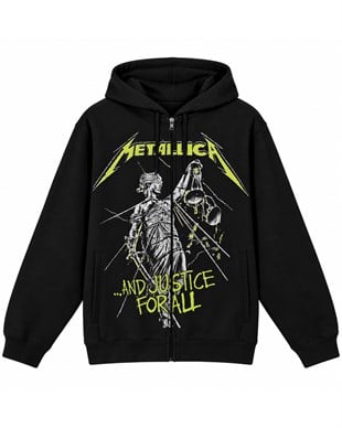 METALLICA And Justice for All Hoodie Zip Up