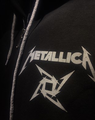 METALLICA Black Album Hoodie Sweatshirt Zip Up 