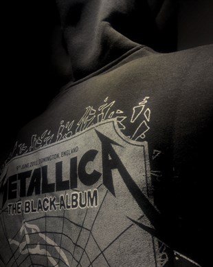 METALLICA Black Album Hoodie Sweatshirt Zip Up 