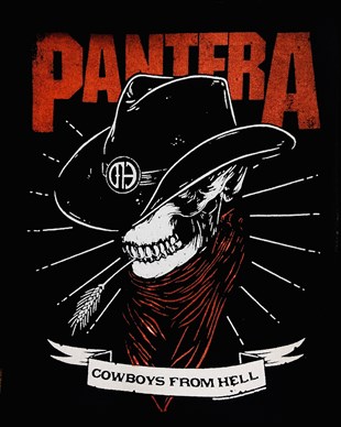 PANTERA Cowboys From Hell  Back Patch