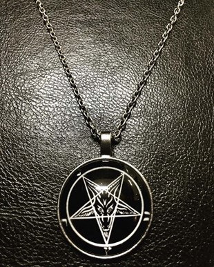 BAPHOMET Sigil Glass Necklace