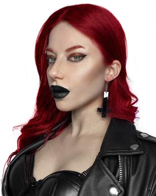 PETRUS Cross Gothic Inverted Cross Earrings