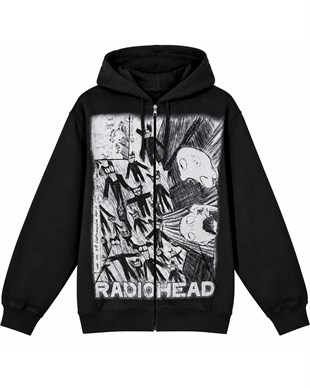 RADIOHEAD Scribble Hoodie Zip Up