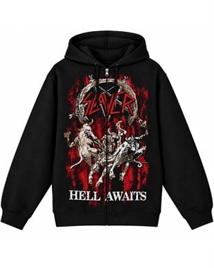 SLAYER Hell Awaits Hoodie  Zip Up
