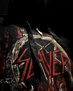 SLAYER Hell Awaits Hoodie Sweatshirt  Zip Up