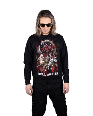 SLAYER Hell Awaits Hoodie  Zip Up