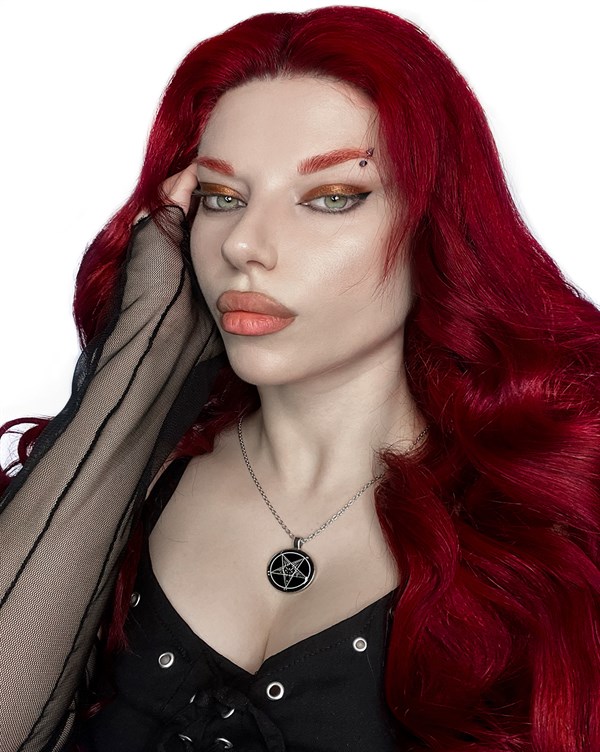 BAPHOMET Sigil Glass Necklace