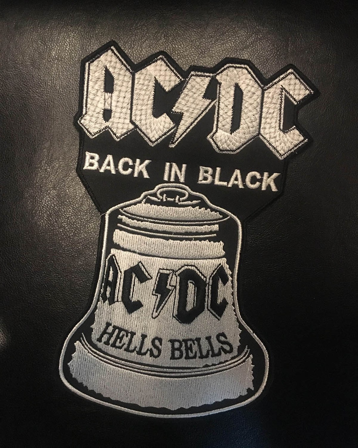 ACDC Back IN Black Small Patch