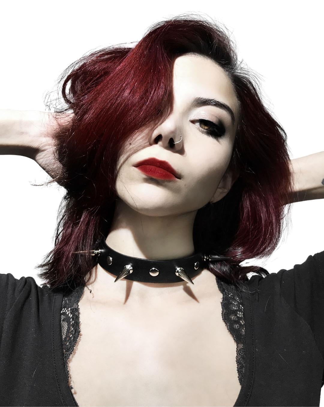 CHOKER Handmade Gothic 4Spike Style