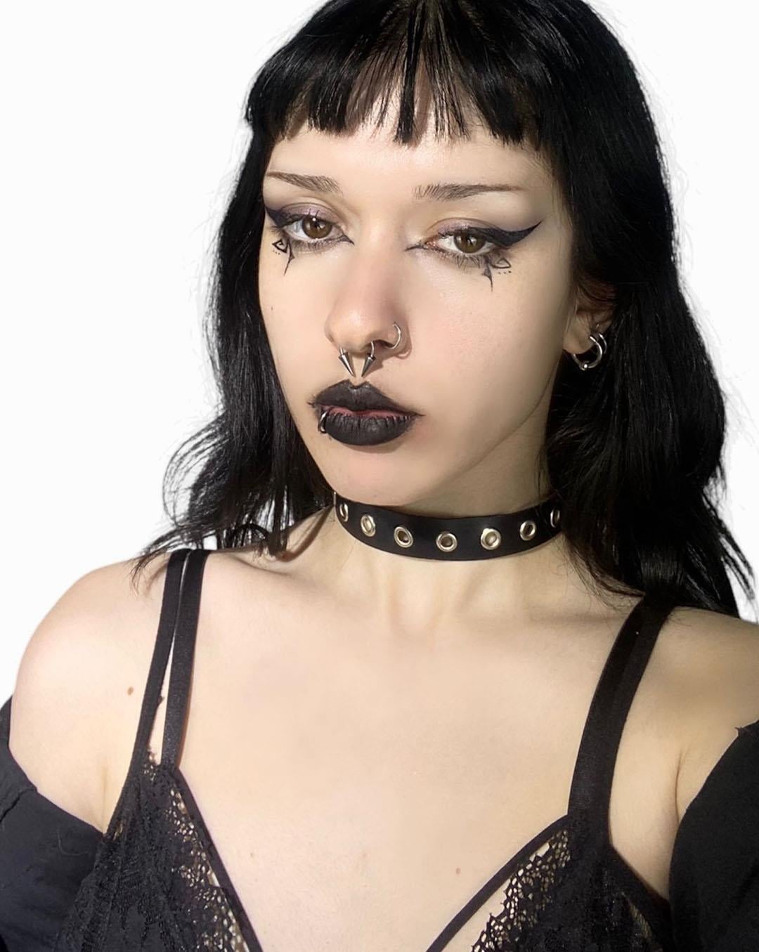 CHOKER Handmade Gothic Small Bird Eye Style