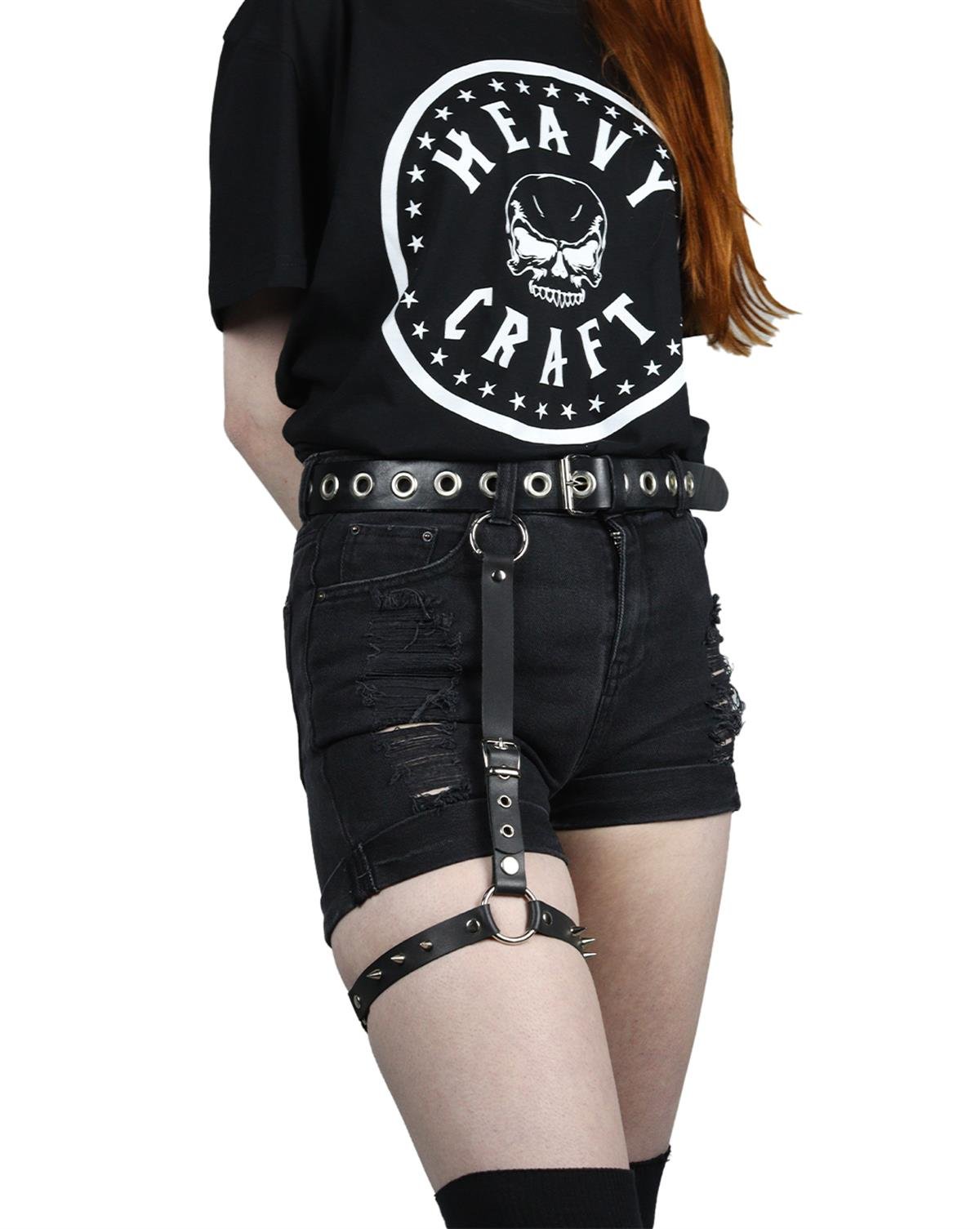 LEG BELT Handmade Gothic Spike