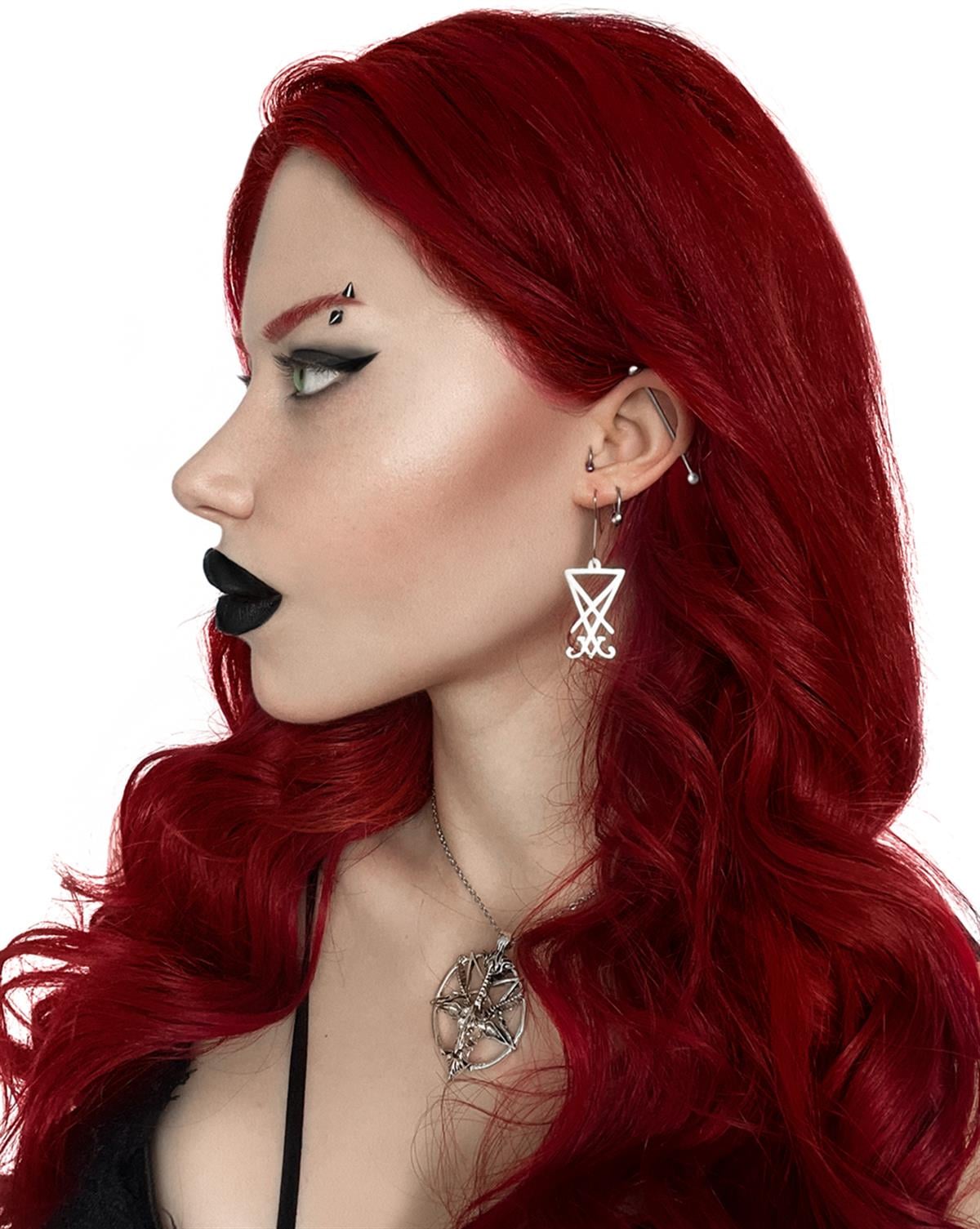 LUCIFER Sigil Earrings
