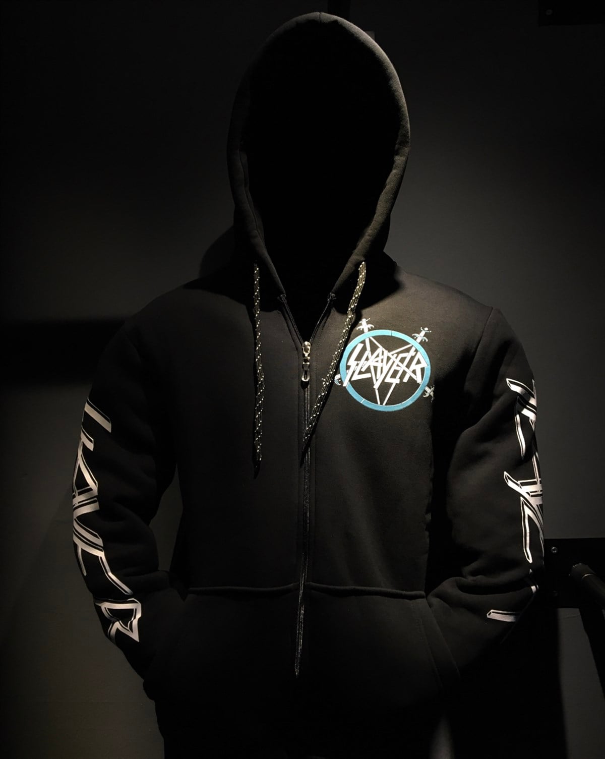SLAYER Eagle  Hoodie Sweatshirt Zip Up 
