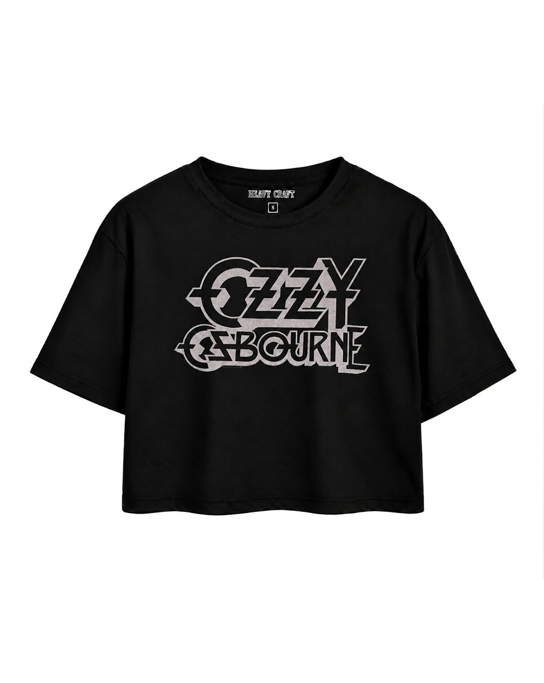 OZZY OSBOURNE Logo Crop T-Shirt OversizeHeavy Craft