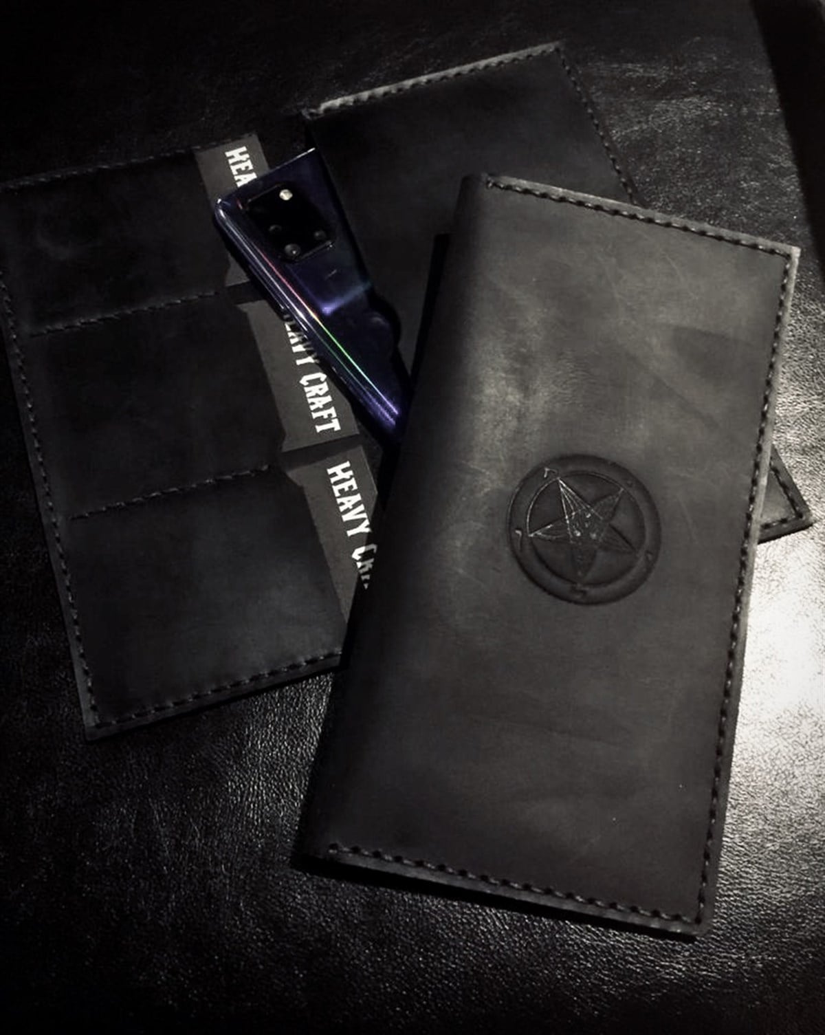PENTAGRAM Baphomet Men and Women Telefon & Kartlık Cüzdan