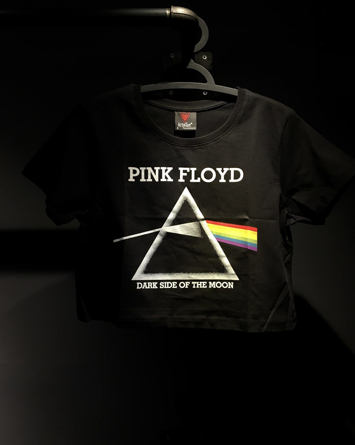 PINK FLOYD  The Dark Side Of The Moon  Kadın Crop  T-Shirt