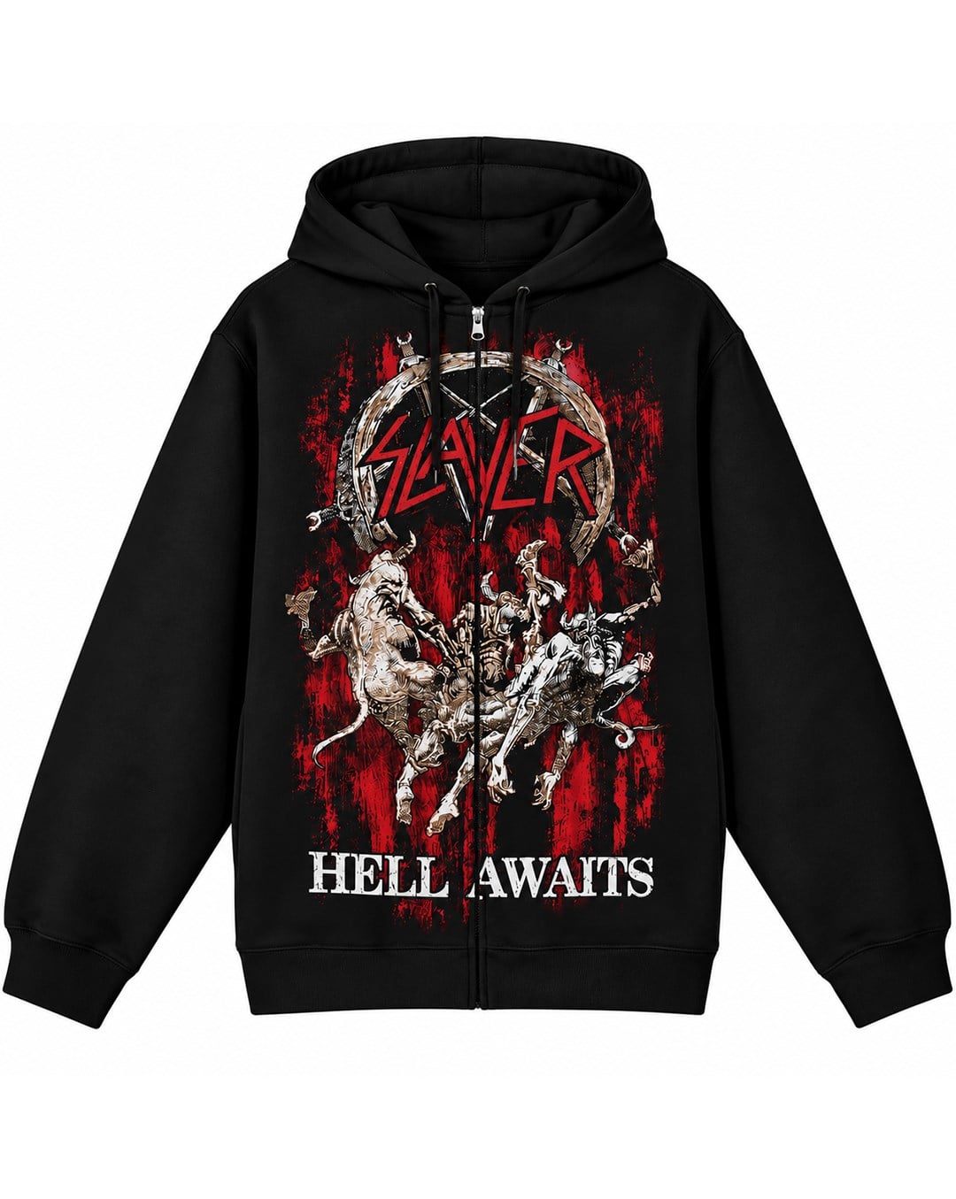 SLAYER Hell Awaits Hoodie  Zip UpHeavy Craft
