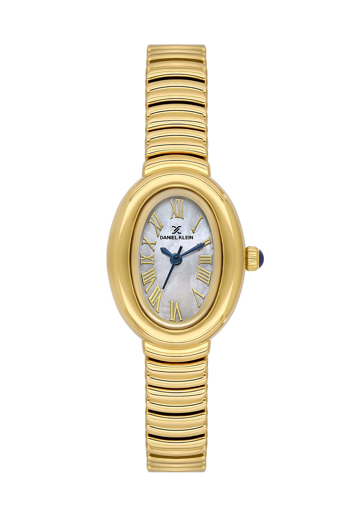 Daniel Klein Premium yumurta Kasa Metal Gold Renk Kadın Kol Saati DK.3.10056-2