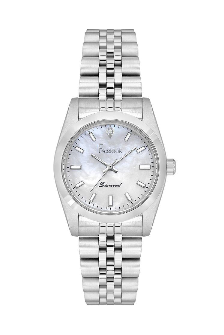 Freelook Gümüş Renk Çelik Kordonlu Kadın Kol Saati
