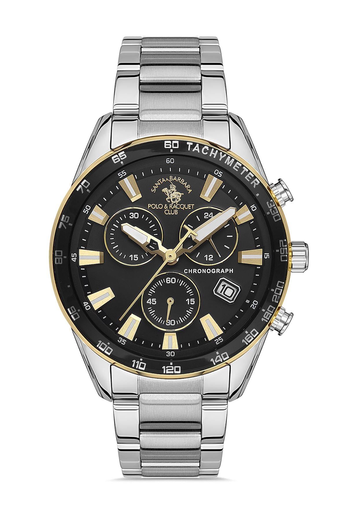 Santa Barbara Polo Çelik Kordonlu Fonksiyonlu Erkek Kol Saati