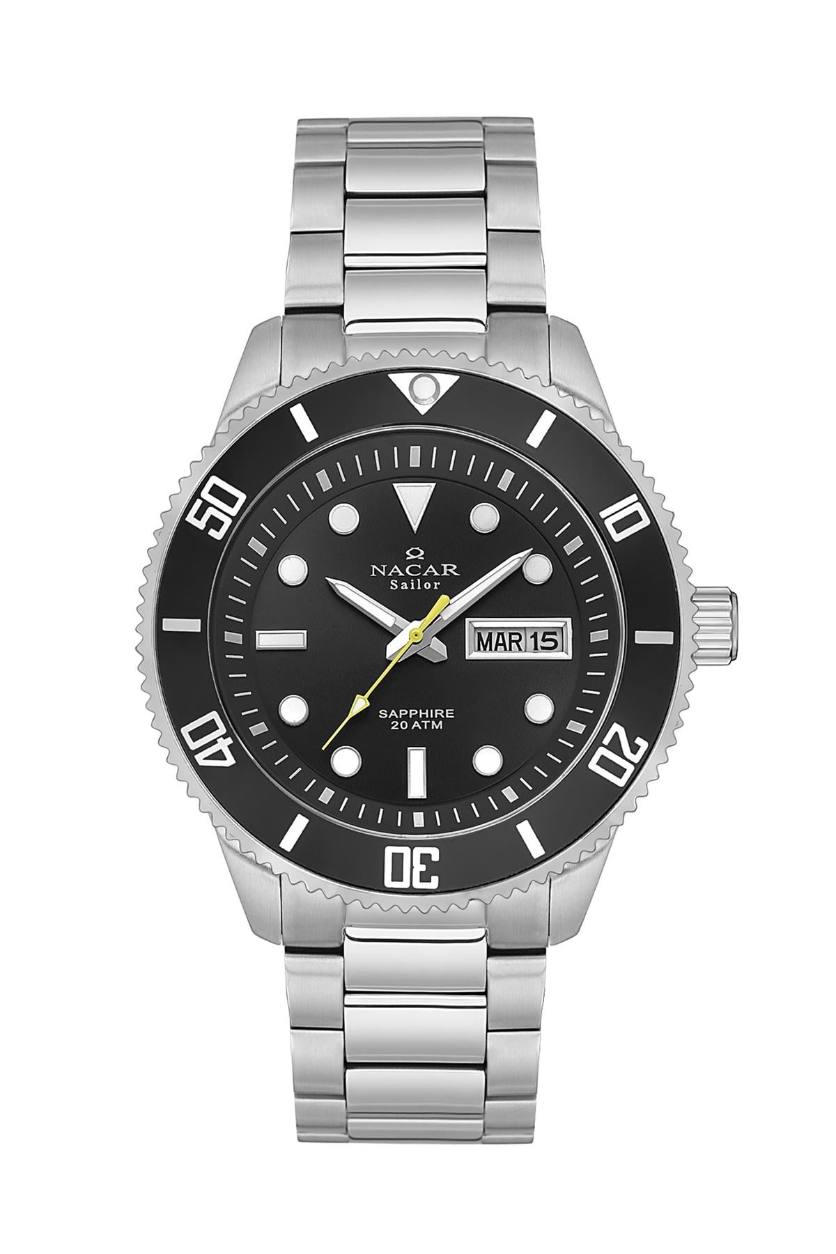 44MM.ÇELİK.ERKEK.QUARTZ.SAFİR.20ATM