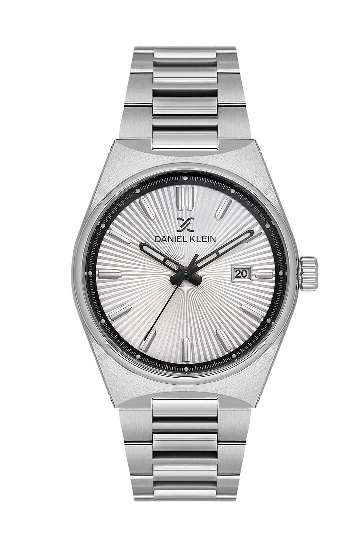Daniel Klein Metal Takvimli Beyaz Kadran Klasik Erkek Kol Saati DK.1.14140-1