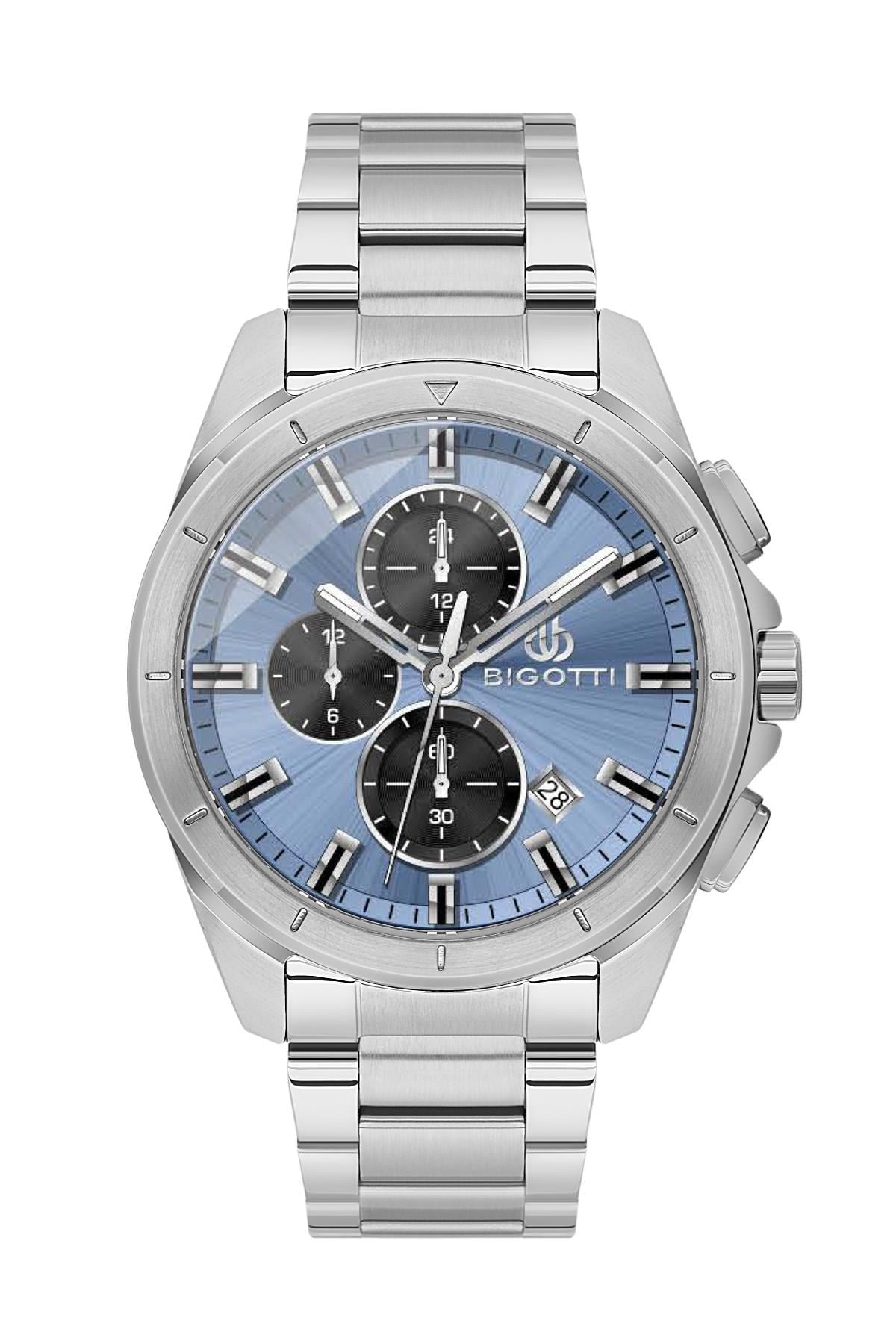 Bigotti Milano Metal Spor Fonksiyonlu  Erkek Kol Saati BG.1.10629-6