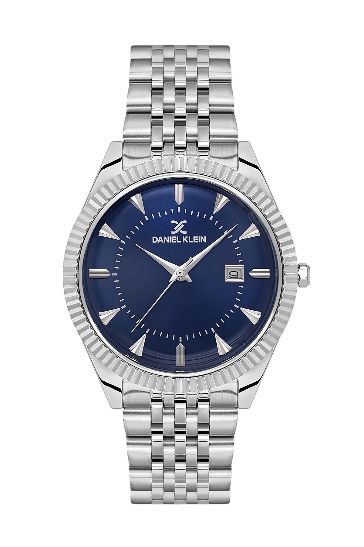 Daniel Klein Premıum Lacivert Kadran Gümüş Kordon Metal Klasik Erkek Kol Saati DK.1.14139-3