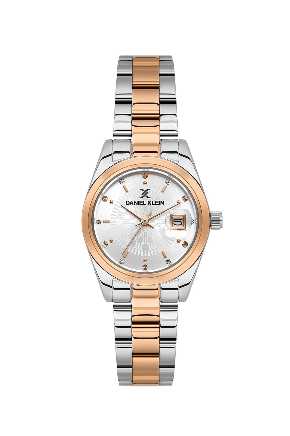 Daniel Klein Premium Metal Rose Gold Takvimli Kadın Kol Saati DKE.6.10944-5