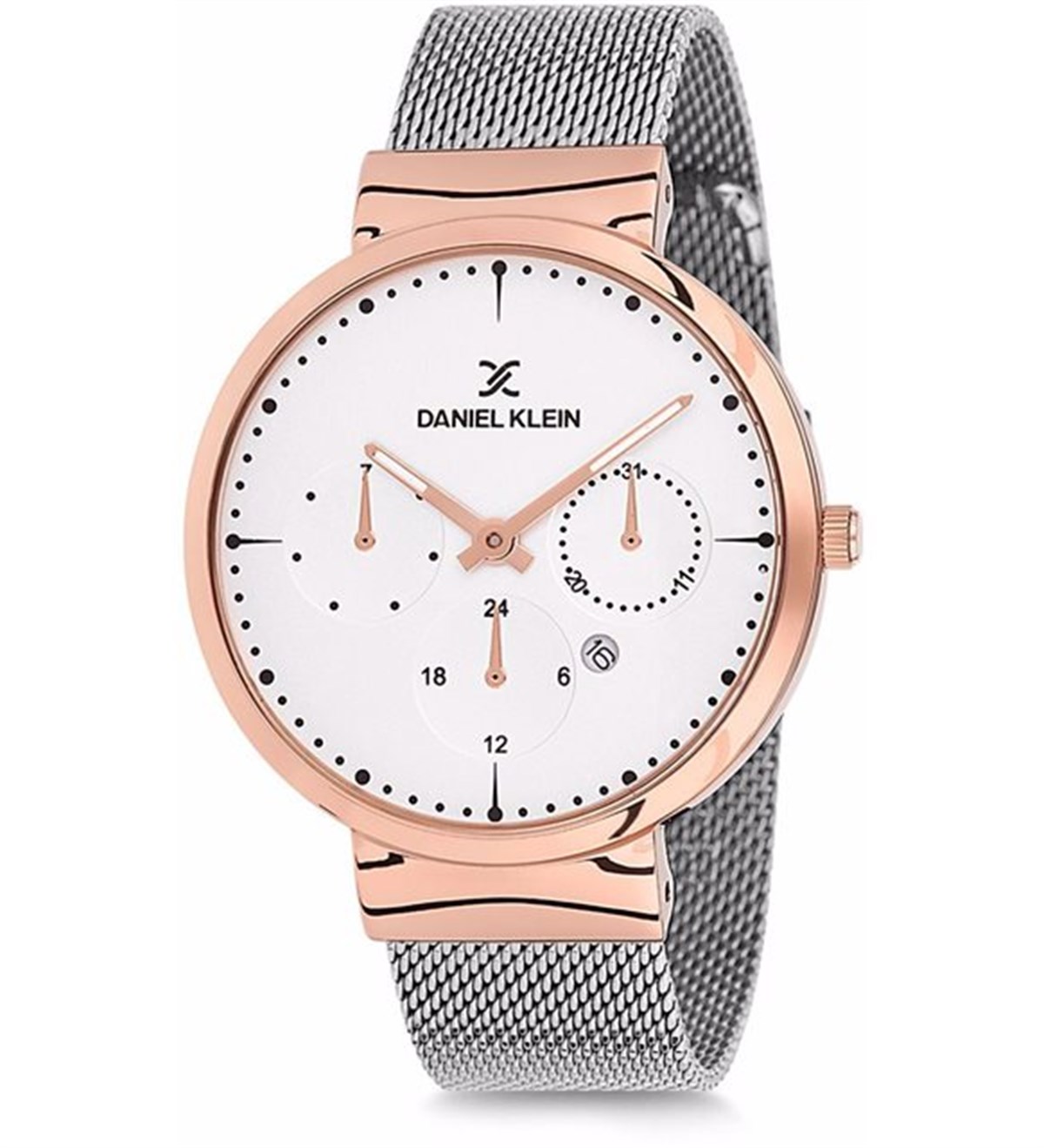 Daniel Klein Hasır Kordonlu Rose Renk Kasa Erkek Kol Saati