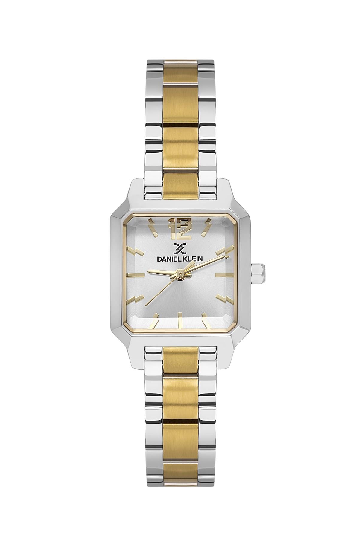 Daniel Klein Premium Seri Kare Gri Kasa Klasik Kadın Kol Saati DK.1.13713-8