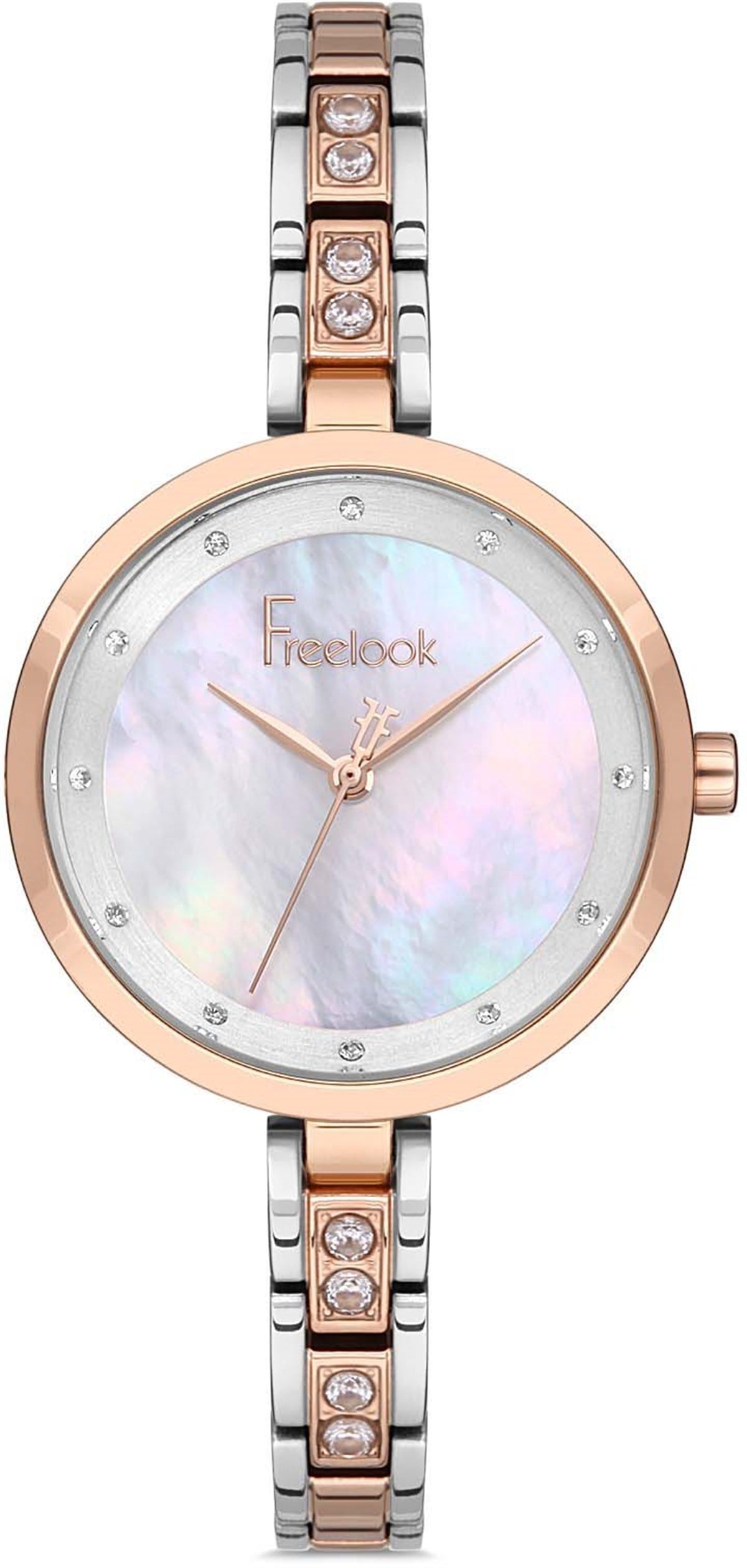 Freelook Fantezi Sade Zarif Çeilk Rose Gold Kadın Kol Saati FL.1.10141.4
