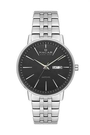 Nacar Klasik Model Safir Camlı Erkek Kol Saati NC34-29B685-ABSM