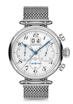 Momentus Çelik Örgü Kordon Mineral Cam 5 ATM Su Geçirmezlik TM250S-02SS Erkek Kol Saati
