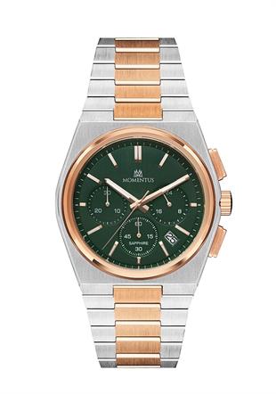 Momentus Spor Yeşil Kadran Metal Fonksiyonlu Safir Cam Erkek Kol Saati TM345T-15SR