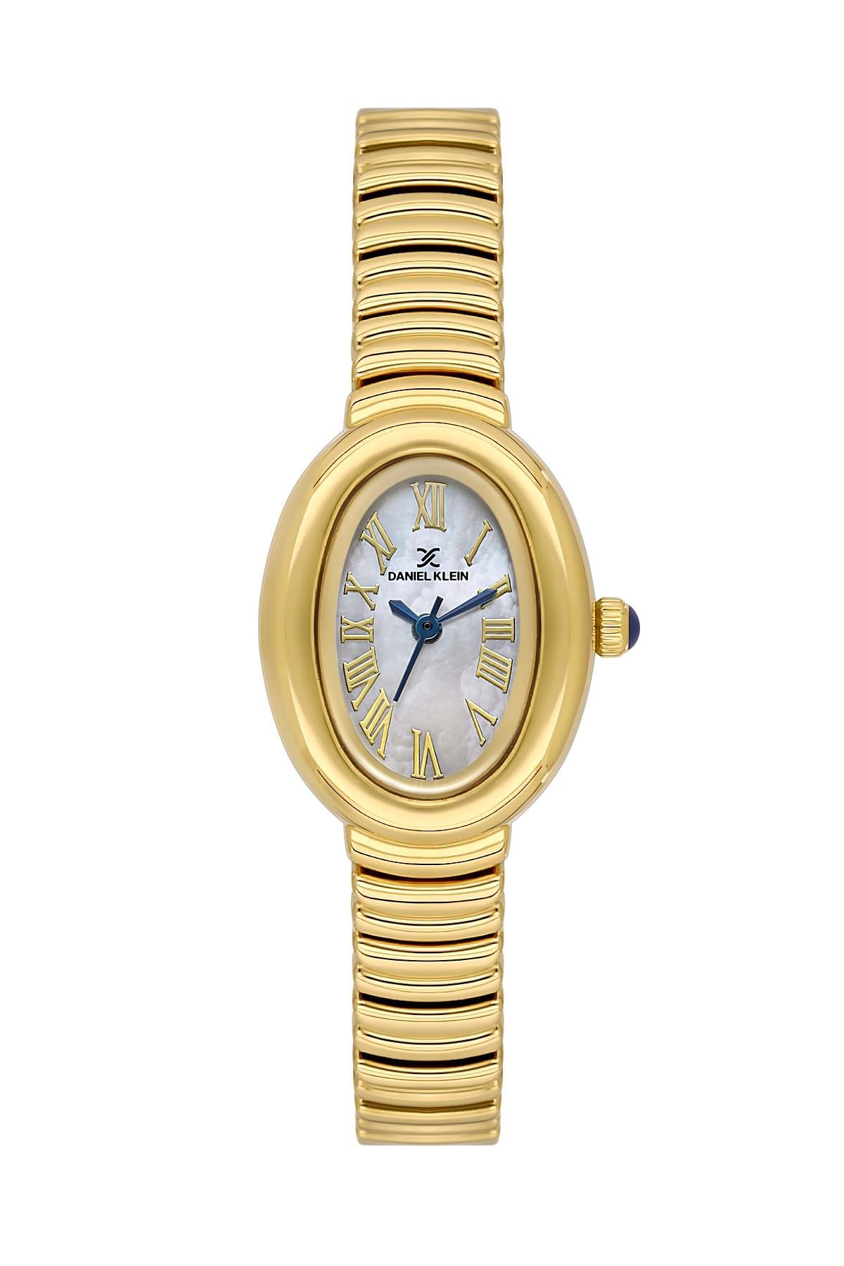 Daniel Klein Premium yumurta Kasa Metal Gold Renk Kadın Kol Saati DK.3.10056-2