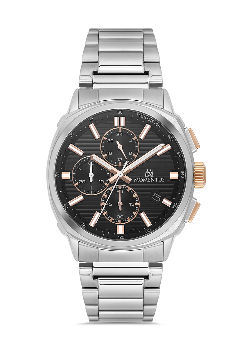 Momentus Çelik Metal Spor Multifonksiyon Kronometreli Erkek Kol Saati CC307S-04SR