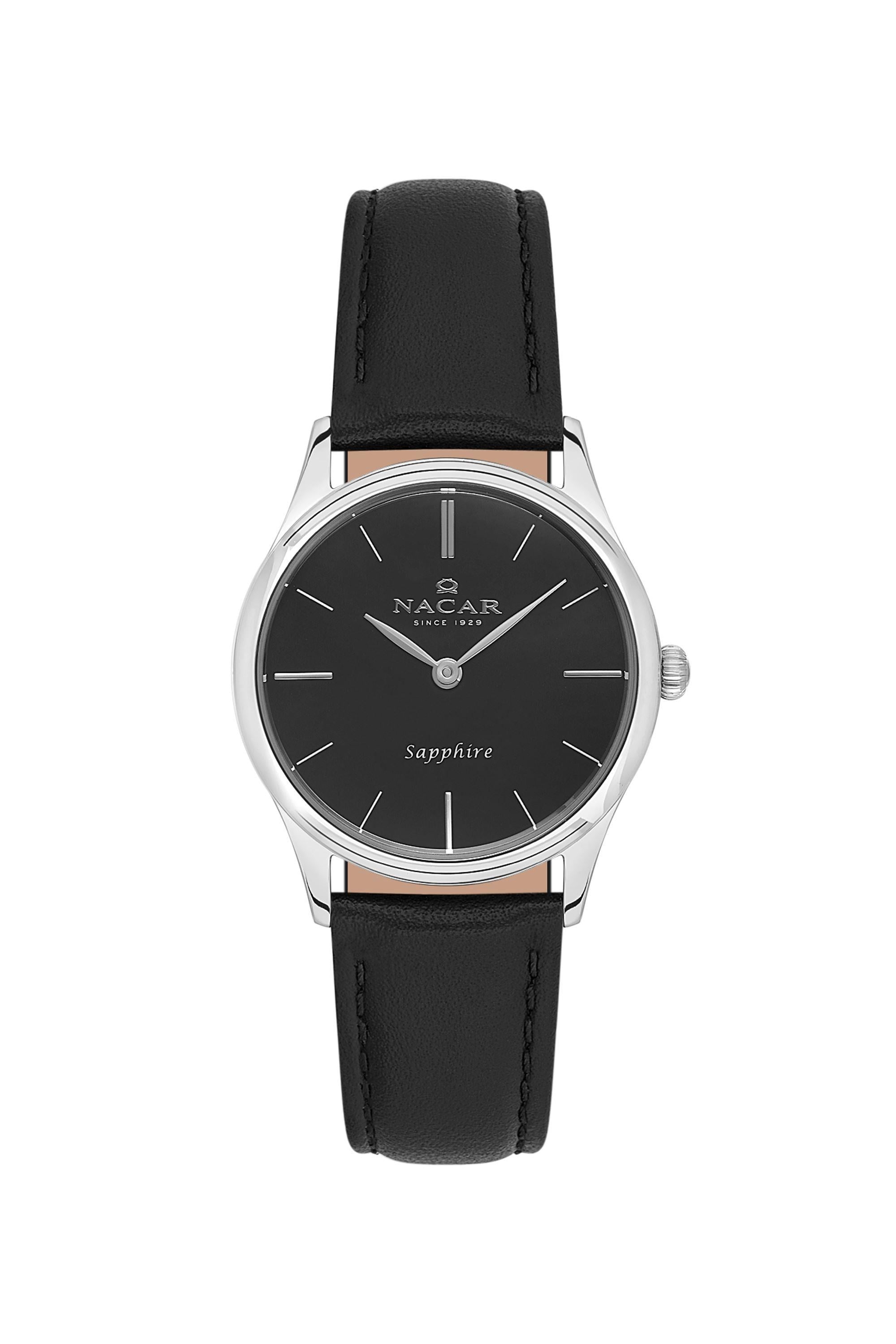 Nacar Siyah Deri Kordon Kadın Kol Saati NC21-397228-ABL1